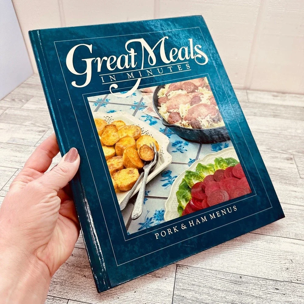 Pork & Ham Menus Great Meals in‎ Minutes 1985 Time-Life Books Cookbook HC Vtg